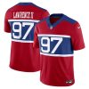 dexter lawrence ii 97 new york giants alternate vapor f u s e limited men jersey century red