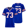 dion dawkins 73 buffalo bills women home game jersey royal