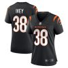 dj ivey 38 cincinnati bengals womens game jersey black