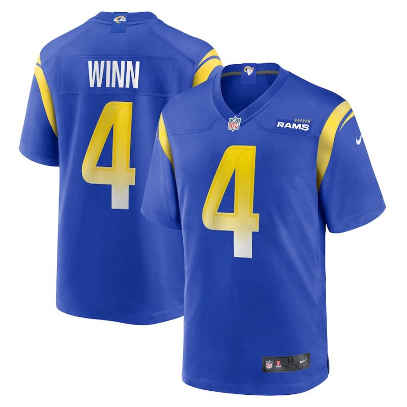 dresser winn 4 los angeles rams team game men jersey royal