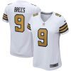 drew brees 9 new orleans saints womens alternate game jersey white