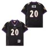 ed reed 20 baltimore ravens throwback men jersey black