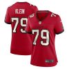 elijah klein 79 tampa bay buccaneers game women jersey red