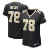 erik mccoy 78 new orleans saints womens game jersey black