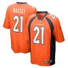 essang bassey 21 denver broncos mens team game jersey orange