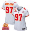 felix anudike uzomah 97 kansas city chiefs super bowl lviii champions 4x game women jersey white