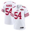 fred warner 54 san francisco 49ers nfc champions patch game men jersey white