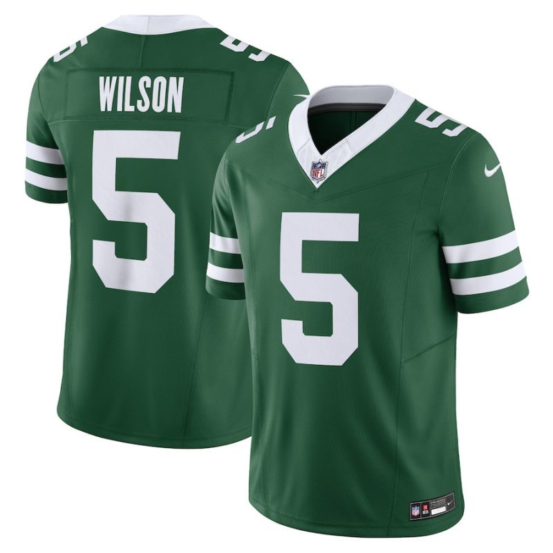 garrett wilson 5 new york jets vapor f u s e limited jersey men legacy green