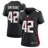 godwin igwebuike 42 atlanta falcons women game jersey black