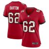 graham barton 62 tampa bay buccaneers game women jersey red