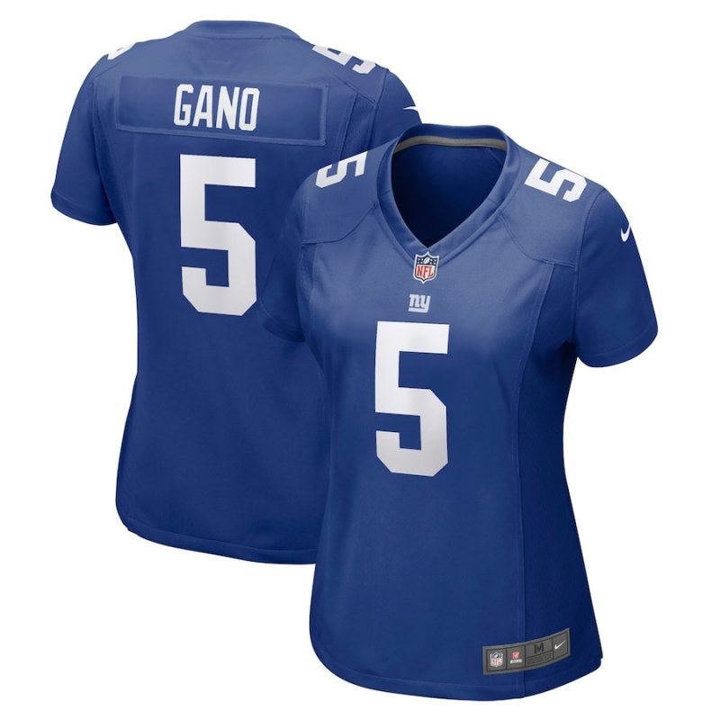 graham gano 5 new york giants women game jersey royal