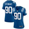 grover stewart 90 indianapolis colts women game jersey royal