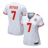 harrison butker 7 kansas city chiefs game women jersey white