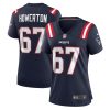 hayden howerton 67 new england patriots women home game jersey navy