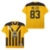 heath miller 83 pittsburgh steelers retro throwback legacy men jersey black yellow