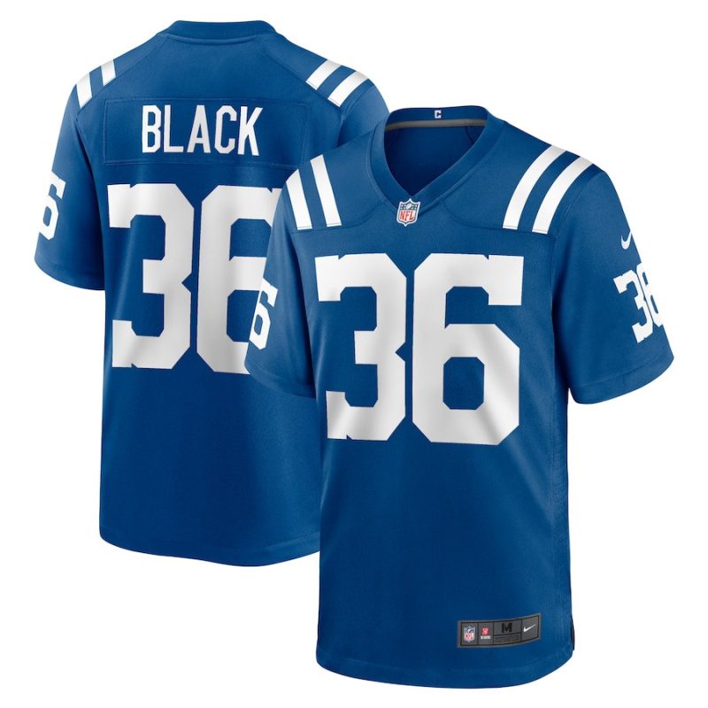 henry black 36 indianapolis colts men team game jersey royal