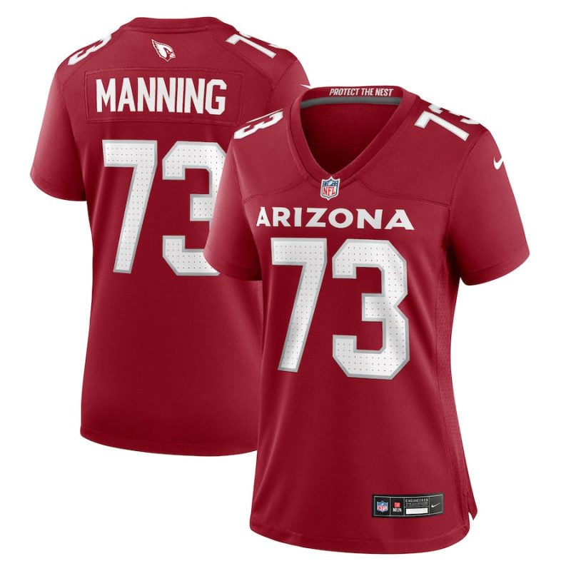 ilm manning 73 arizona cardinals women team game jersey cardinal