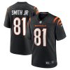 irv smith jr 81 cincinnati bengals mens game jersey black