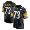 isaac seumalo 73 pittsburgh steelers men game jersey black