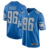 isaiah buggs 96 detroit lions men home game jersey blue