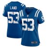 isaiah land 53 indianapolis colts women team game jersey royal