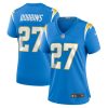 j k dobbins 27 los angeles chargers team game women jersey powder blue