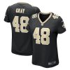 j t gray 48 new orleans saints womens game jersey black