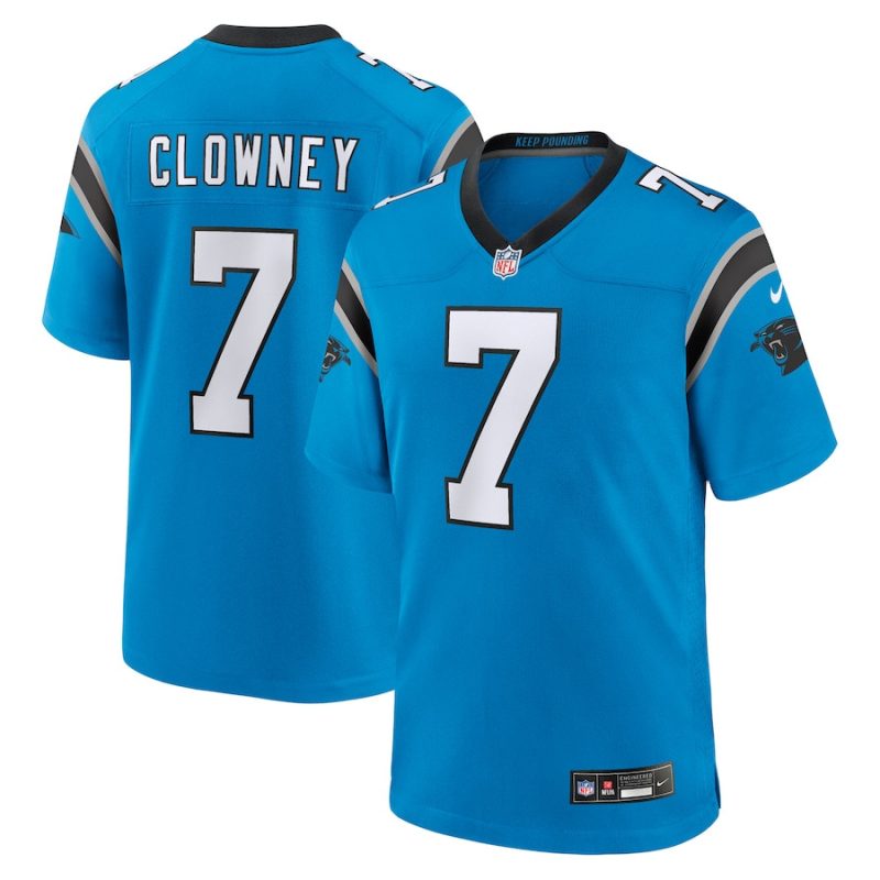 jadeveon clowney 7 carolina panthers alternate game jersey men blue