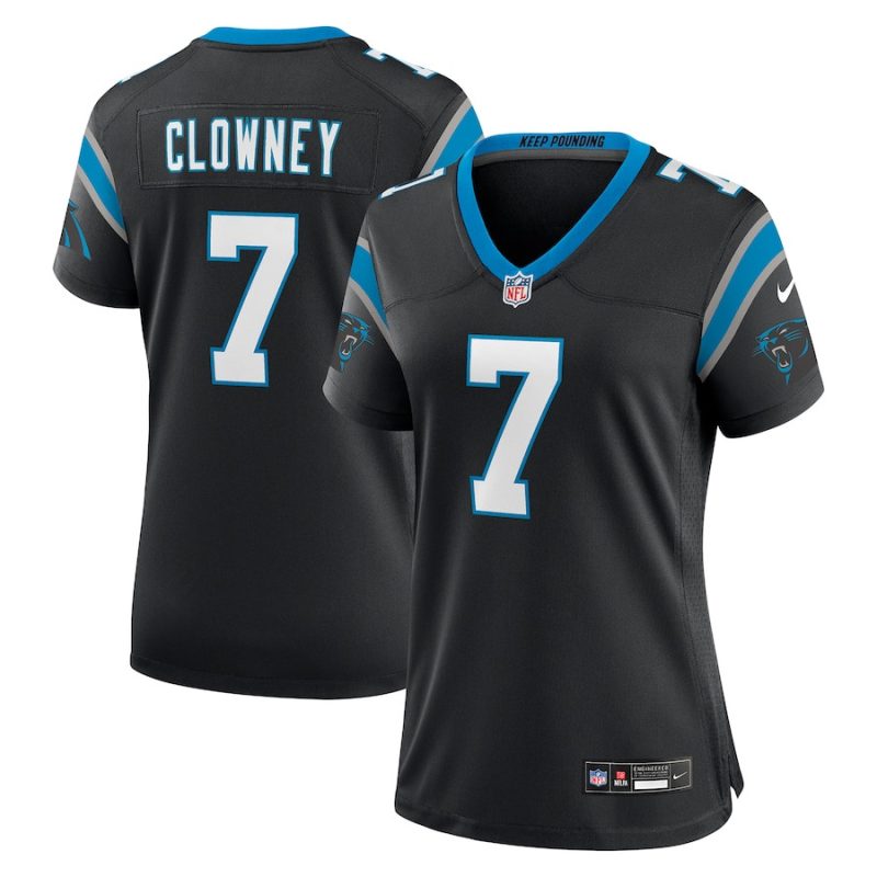 jadeveon clowney 7 carolina panthers game women jersey black