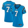 jadeveon clowney 7 carolina panthers womens alternate game jersey blue