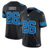 jahmyr gibbs 26 detroit lions 2nd alternate vapor f u s e limited jersey black