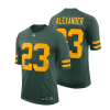 jaire alexander 23 green bay packers 50s classic men limited game jersey green gold