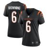 jake browning 6 cincinnati bengals womens game jersey black