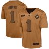 jalen hurts 1 philadelphia eagles 2023 salute to service limited youth jersey brown