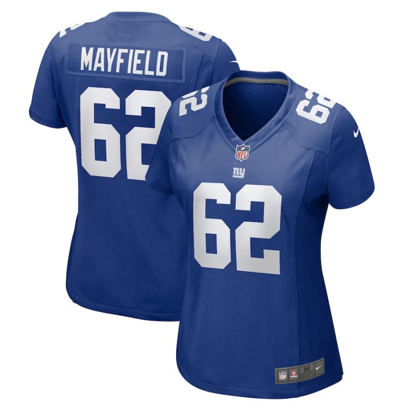 jalen mayfield 62 new york giants women game jersey royal