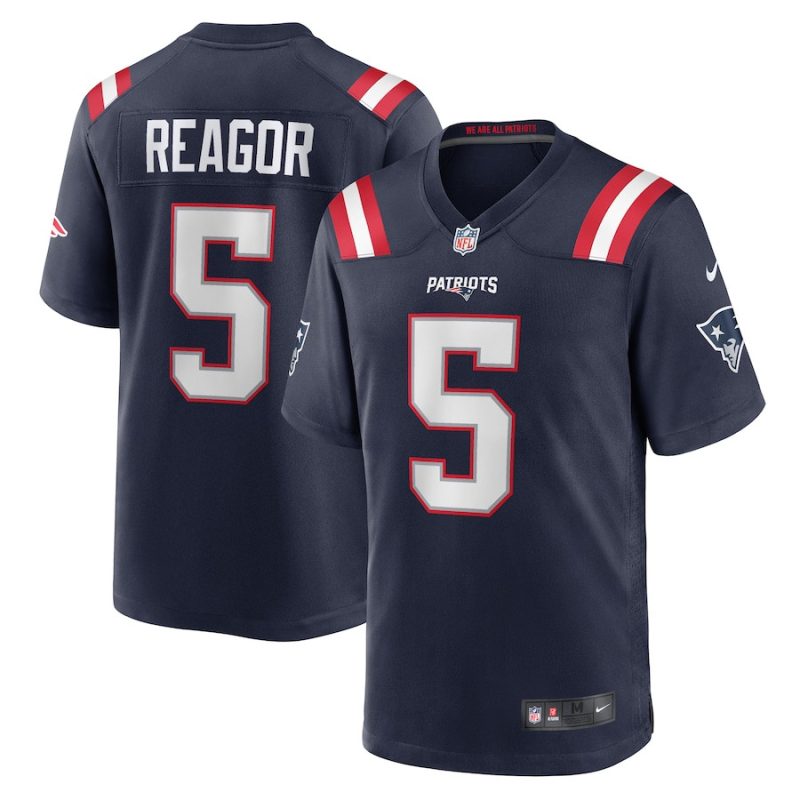 jalen reagor 5 new england patriots men team game jersey navy