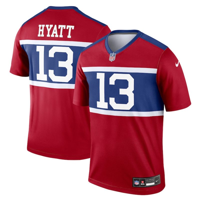 jalin hyatt 13 new york giants alternate legend player men jersey century red