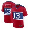 jalin hyatt 13 new york giants alternate player game youth jersey century red