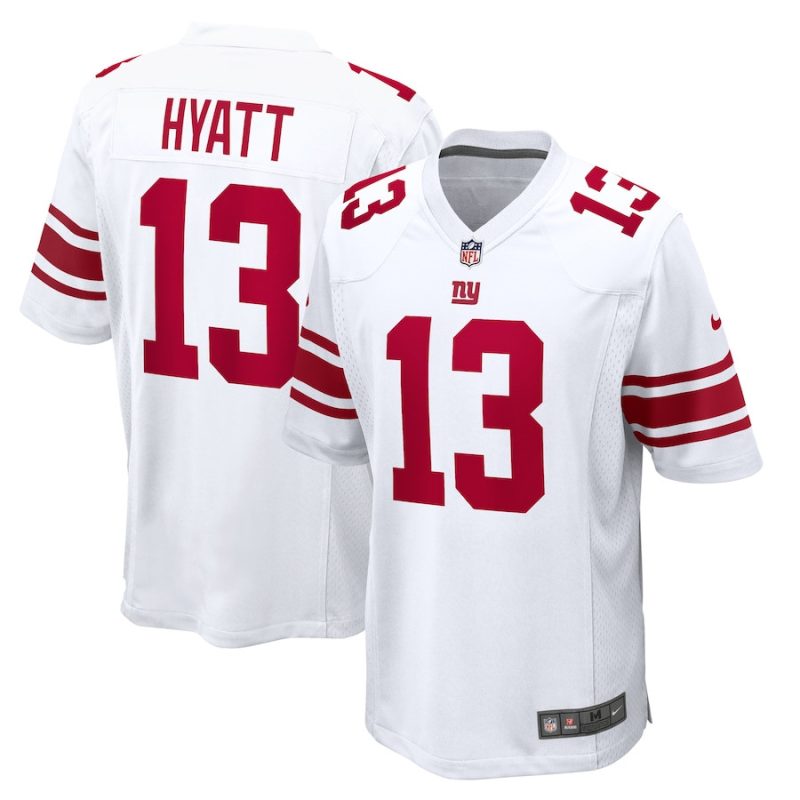 jalin hyatt 13 new york giants men game jersey white