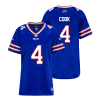 james cook 4 buffalo bills women home game jersey royal