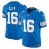 jared goff 16 detroit lions vapor f u s e limited jersey blue men