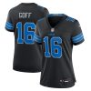 jared goff 16 detroit lions womens alternate game jersey black