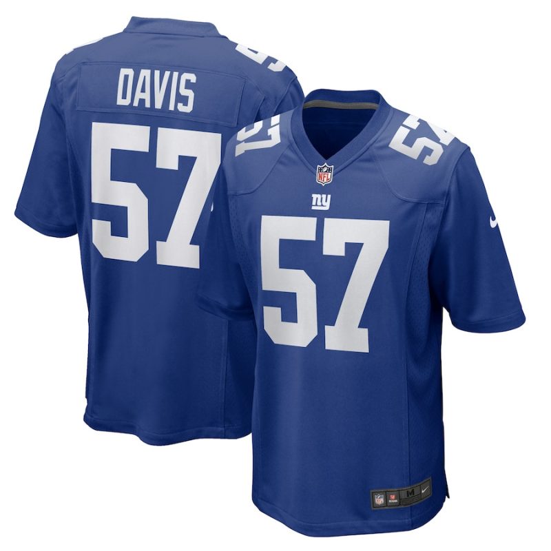 jarrad davis 57 new york giants men team game jersey royal