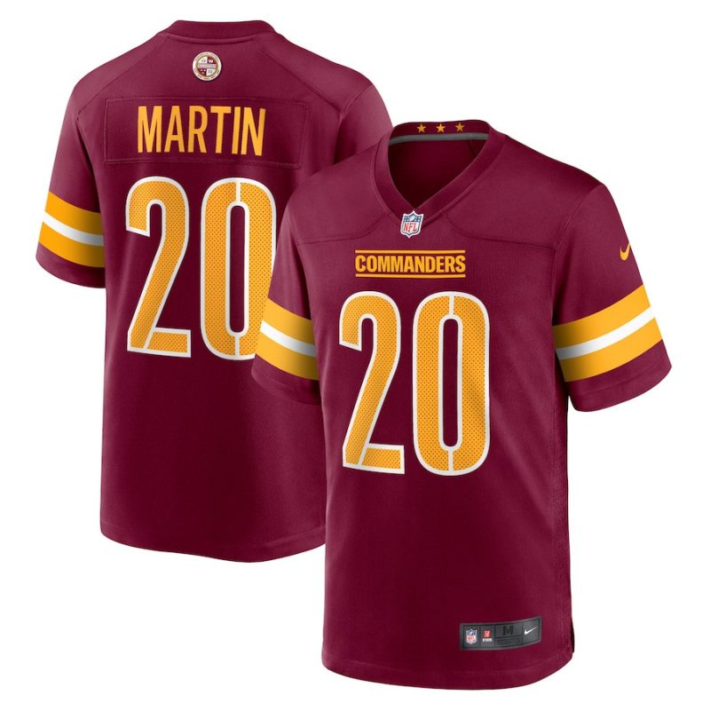 jartavius martin 20 washington commanders men game jersey burgundy