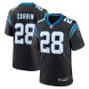 jashaun corbin 28 carolina panthers mens team game jersey black