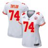 jawaan taylor 74 kansas city chiefs super bowl lviii patch game women jersey white