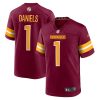 jayden daniels 1 washington commanders 2024 nfl draft first round pick player game jersey burgundy