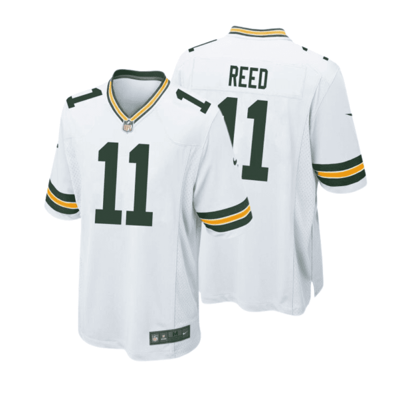 jayden reed 11 green bay packers men away game jersey white