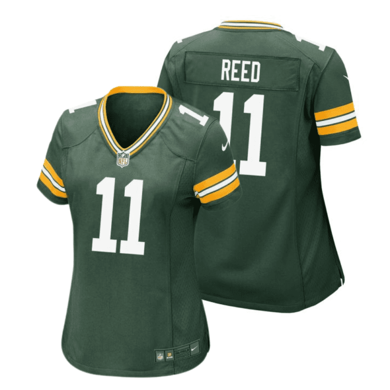 jayden reed 11 green bay packers women home game jersey green