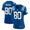 jelani woods 80 indianapolis colts women game jersey royal